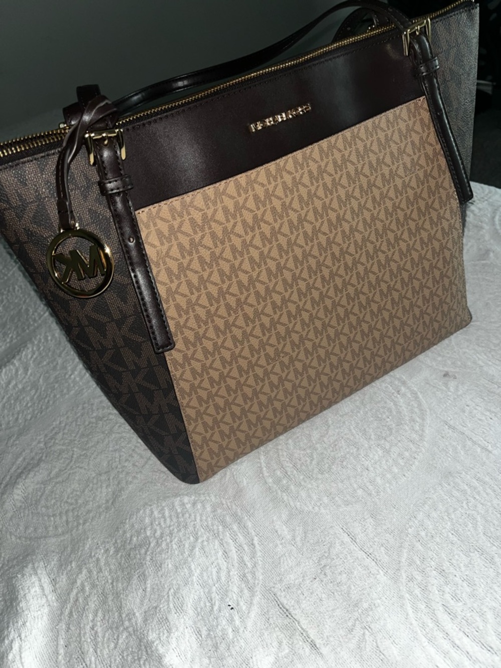Michael Kors Beige Quilted Interior Handbag